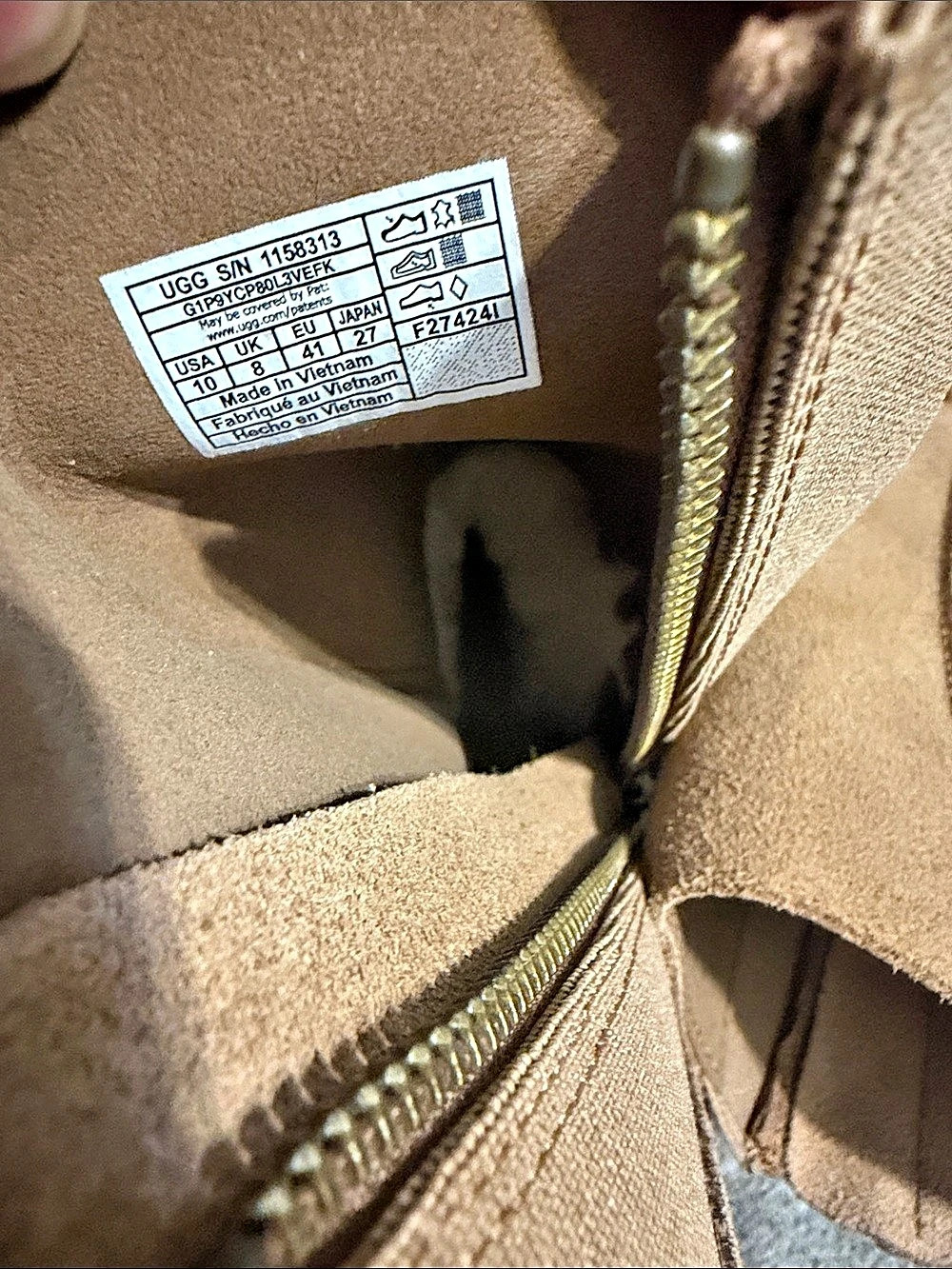 UGG Classic Twin Seam New Heights  Boots Brown US 10 NWT - Picture 5 of 6